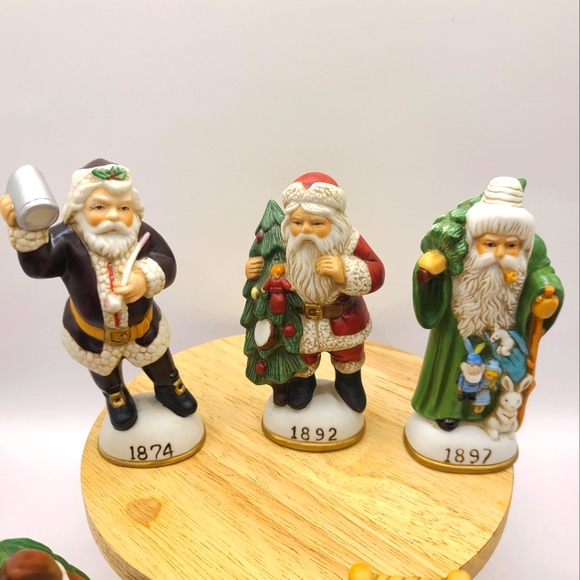 7 Lenox 1994 Memories of Santa Porcelain Figurines 4.5" - Picture 2 of 4